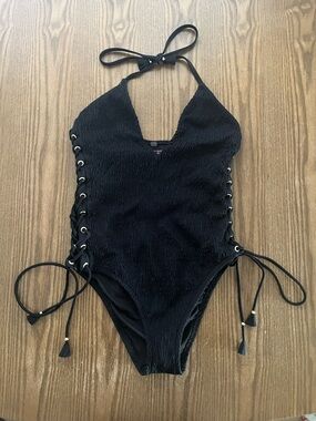 Victoria's Secret Women's Black one Piece size large